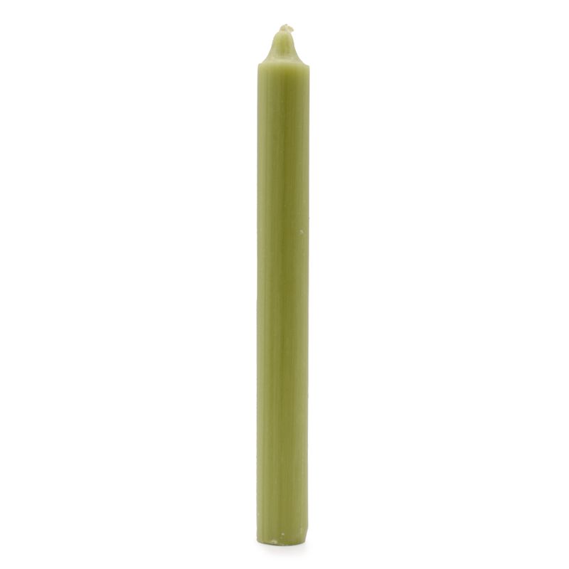 Bulk Solid Colour Dinner Candles - Rustic Olive