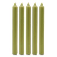 Bulk Solid Colour Dinner Candles - Rustic Olive