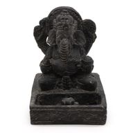 Ganesh Fengshui Incense Burner - Black Antique