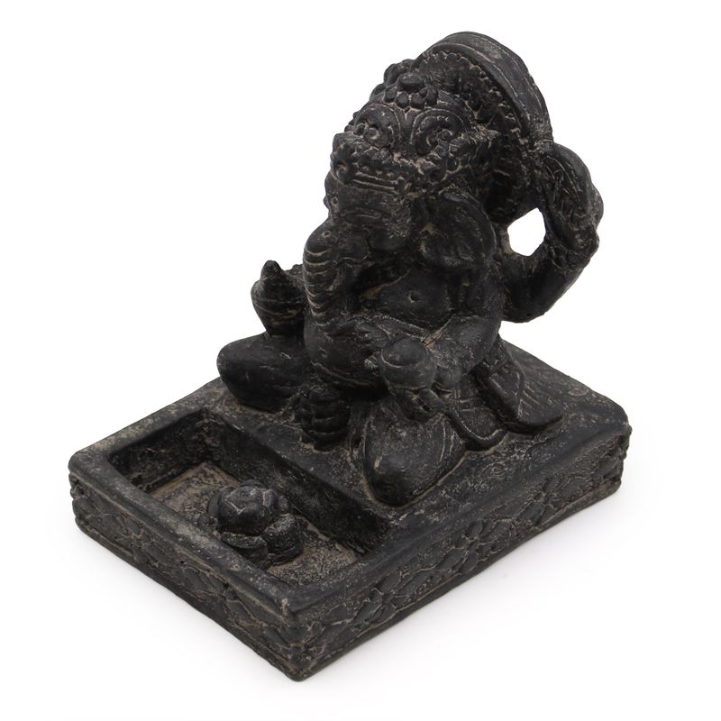Ganesh Fengshui Incense Burner - Black Antique