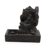 Ganesh Fengshui Incense Burner - Black Antique