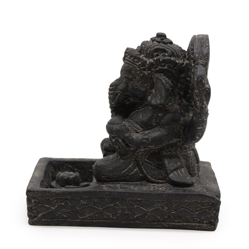 Ganesh Fengshui Incense Burner - Black Antique