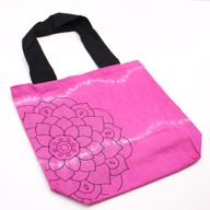 Tye-Dye Cotton Bag (6oz) - 38x42x12cm - Mandala - Magento - Black Handle