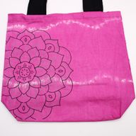 Tye-Dye Cotton Bag (6oz) - 38x42x12cm - Mandala - Magento - Black Handle