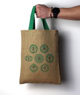 Jute Tote Bag - 5 assorted mystic designs