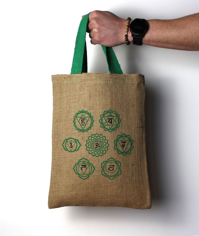 Jute Tote Bag - 5 assorted mystic designs
