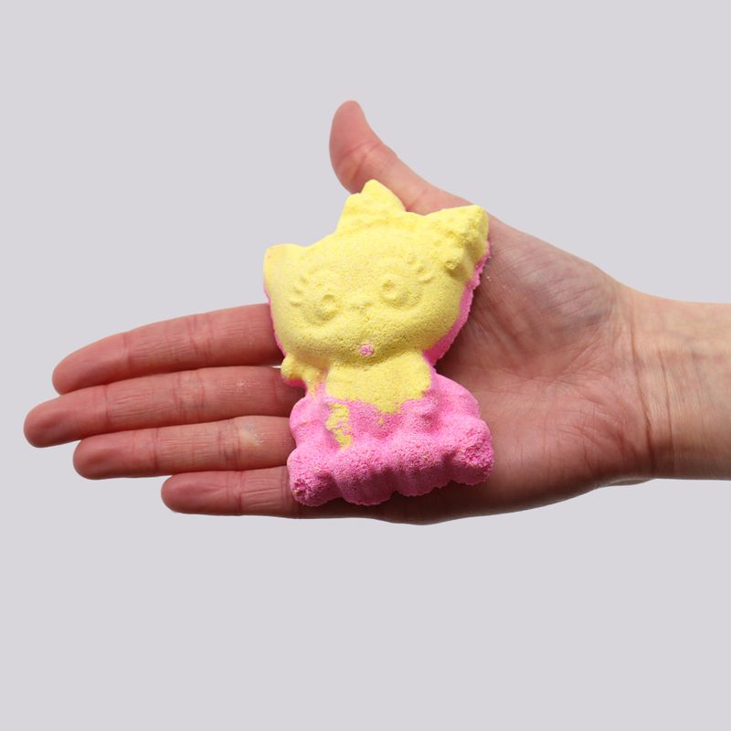 Cat Bathbomb 80g - Banana