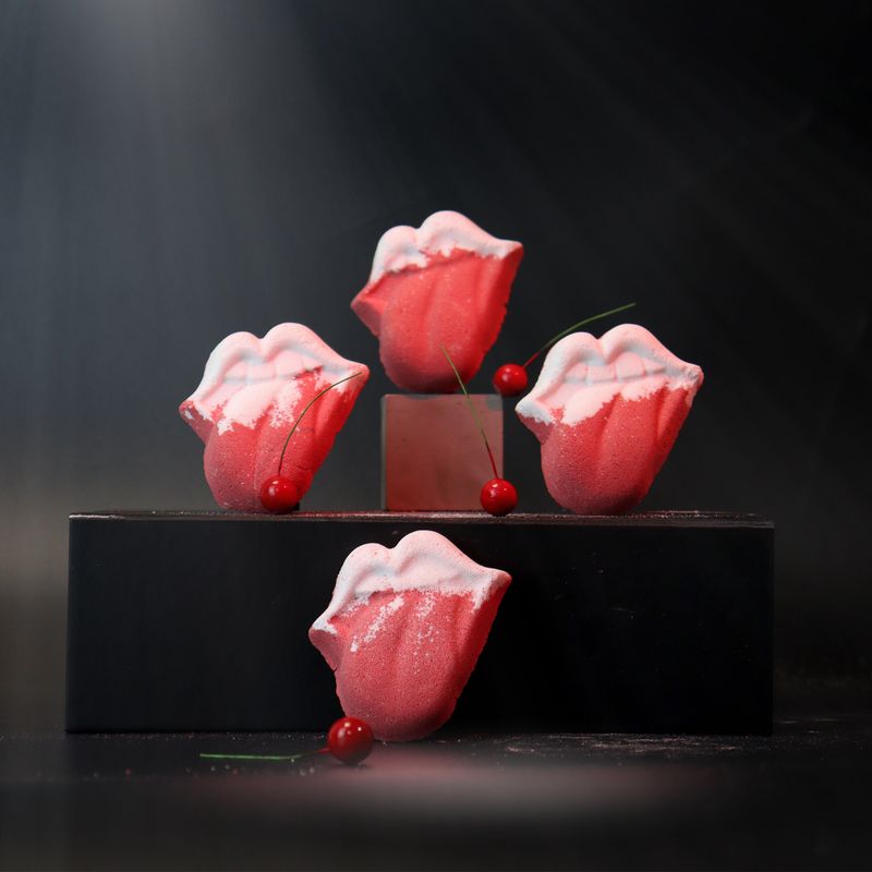 Lips Bathbomb 60g - Raspberry & Pomegranate