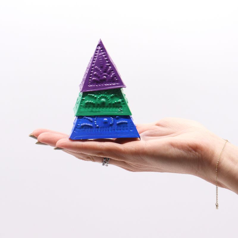 Incense Powder Mould Set - Blue Green Purple