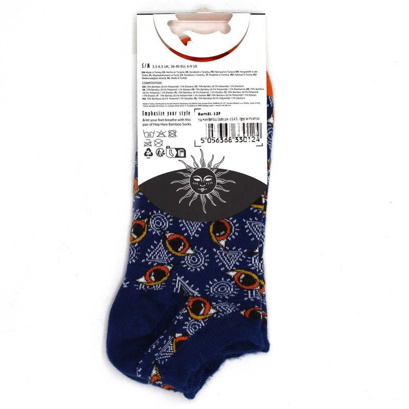 S/M Hop Hare Bamboo Socks Low (36-40) - Egyptian Pyramids