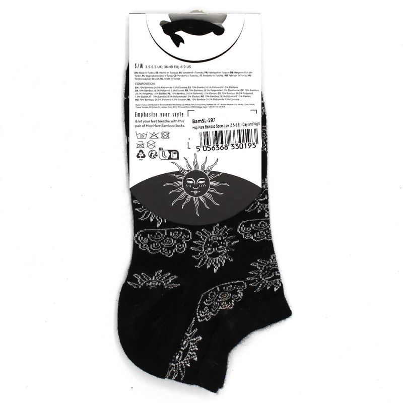 S/M Hop Hare Bamboo Socks Low (36-40) - Day and Night