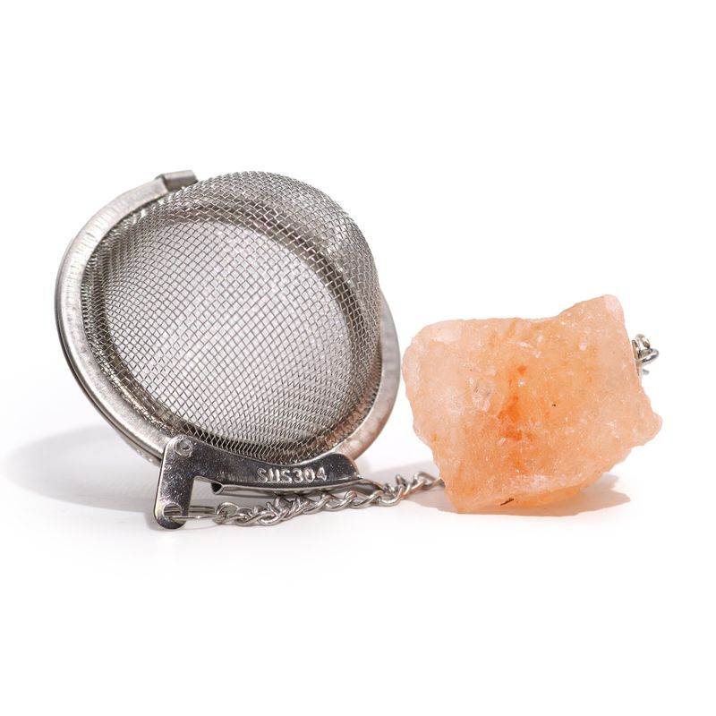 Raw Crystal Gemstone Tea Strainer - Carnelian