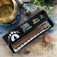 Moon Ritual Tribal Soul Spiritual Incense Sticks and Ceramic Holder