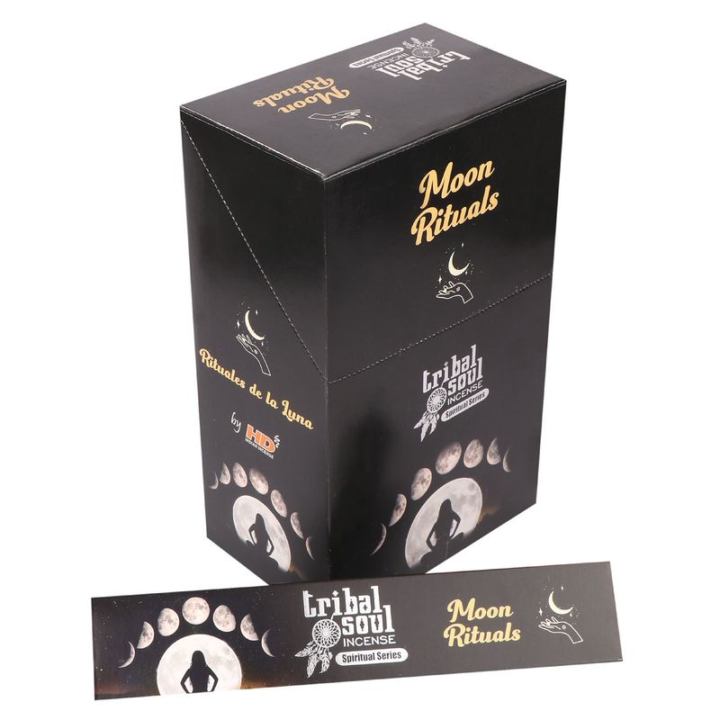 Moon Ritual Tribal Soul Spiritual Incense Sticks and Ceramic Holder