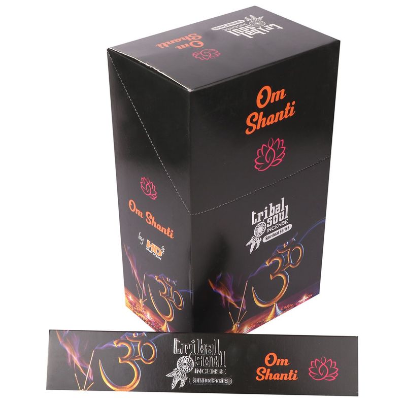 Ohm Shanti Tribal Soul Spiritual Incense Sticks and Ceramic Holder