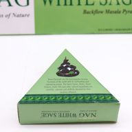 42g Jumbo Golden Nag - White Sage Back Flow Incense Cones