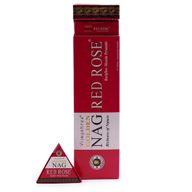 42g Jumbo Golden Nag - Red Rose Back Flow Incense Cones