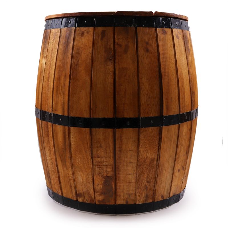 Beer Barrel Stool & Parasol Stand 38x32cm - Natural