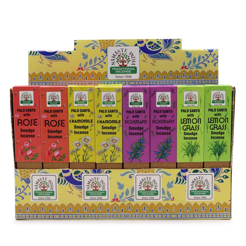 Earth Inspired Smudge Incense Display Pack ( 4 x 12 Fragrances)