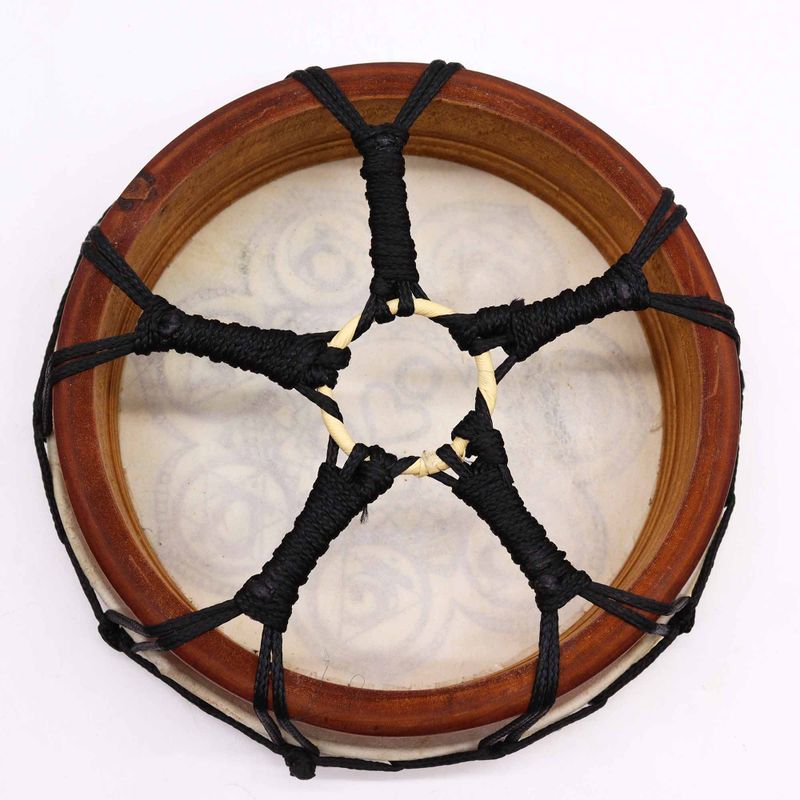 Chakra Shamanic Drum with 1x Stick - 25cm