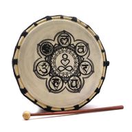Chakra Shamanic Drum with 1x Stick - 25cm