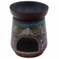 Large Soapstone Oil Burner 13cm - Elephant - Five Colours