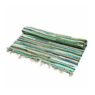 Small Natural Greens Rag Rug - 50x90cm