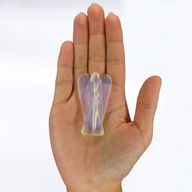 Hand Carved Gemstone Angel - Opalite