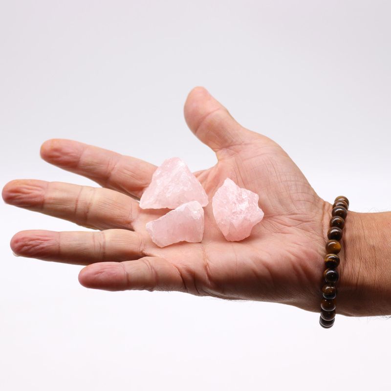 Rose Quartz Raw Crystals 500g