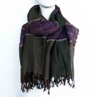 Lrg Indian Boho Scarves - 75x180cm - Random Blues