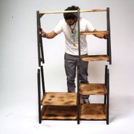 Clothes Rack & Shelves Triangle