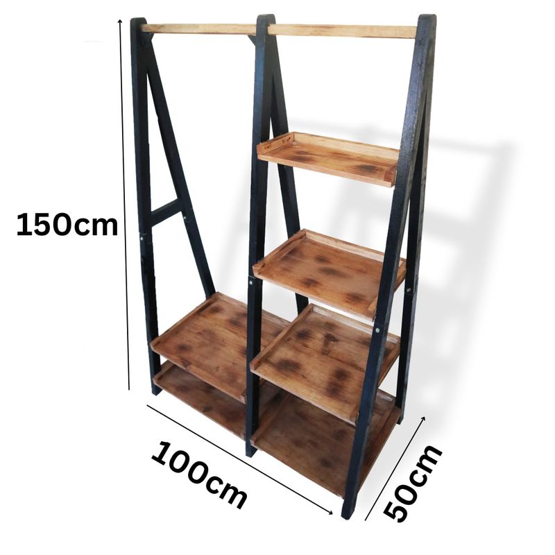 Clothes Rack & Shelves Triangle