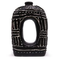 Oval Donut Shaped Vase - Chocolate 30cm