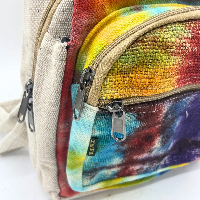 Tie-Dye Hemp Sling Shoulder Bag