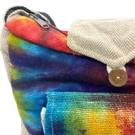 Tie-Dye Hemp Study Bag with Front Pocket