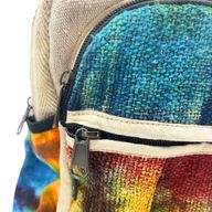 Tie-Dye Hemp Medium Backpack No Print