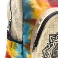 Tie-Dye Hemp Large Backpack - Mandala