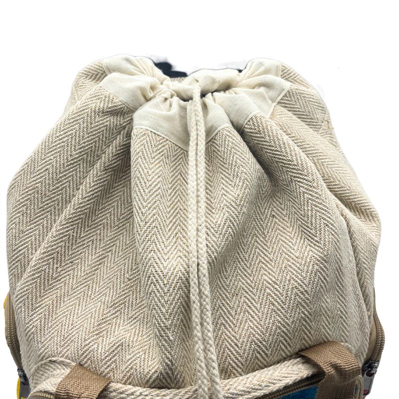 Tie-Dye Hemp Large Square Backpack