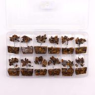 Mini Gemstone Trees On Orgonite Base - Tiger Eye (15 stones)