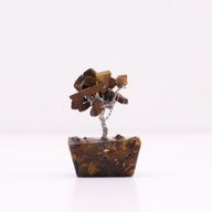Mini Gemstone Trees On Orgonite Base - Tiger Eye (15 stones)