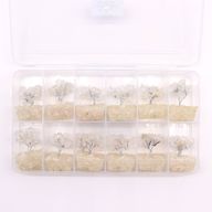 Mini Gemstone Trees On Orgonite Base - Rock Quartz (15 stones)