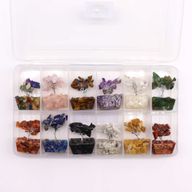 Mini Gemstone Trees On Orgonite Base - Assorted Mix (15 stones)