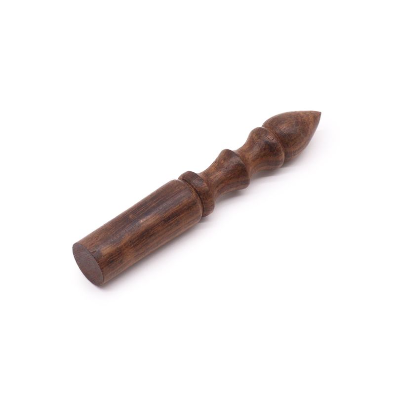 Wooden Stick - 12cm - Shaped Handle - No Leather