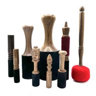 Wooden Stick - 14cm - Buddha Carving