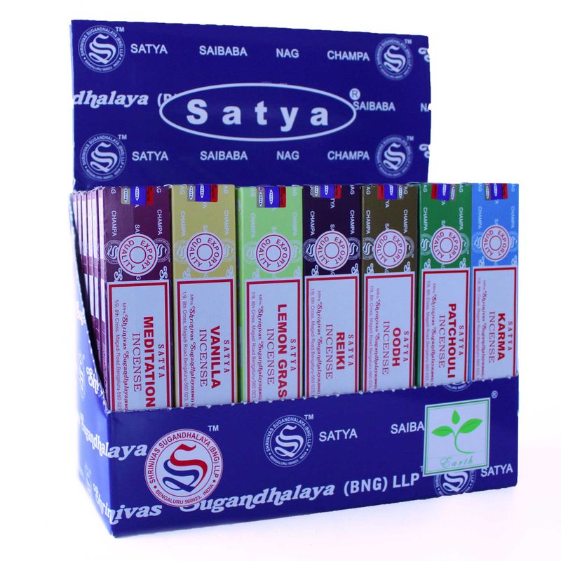 Satya Assorted Incense 15 gms - Display Pack (no. 2)