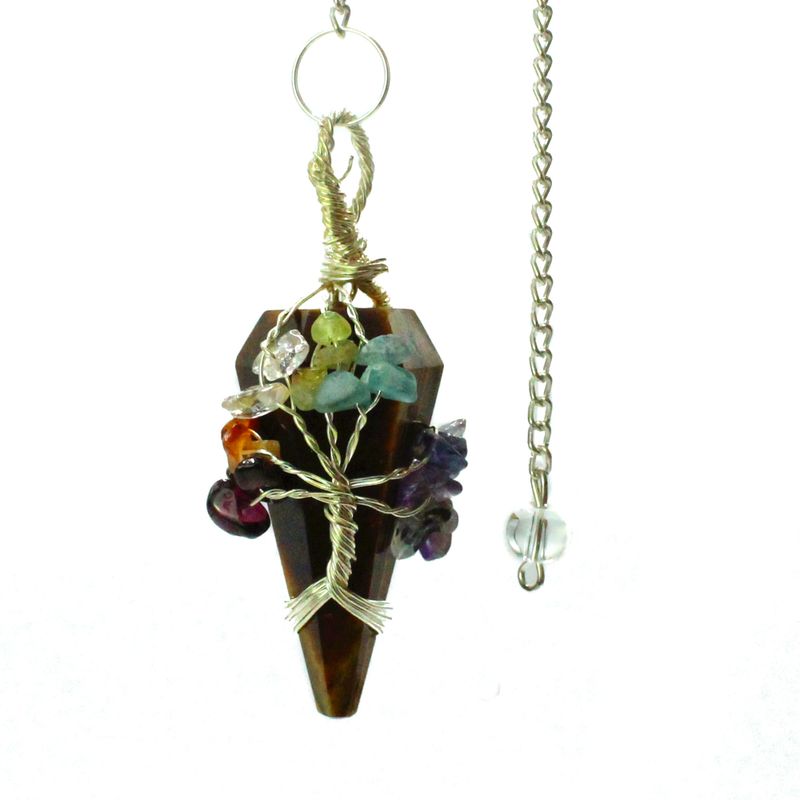 Magic Pendulum - Seven Chakra - Tiger Eye