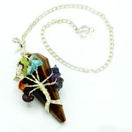 Magic Pendulum - Seven Chakra - Tiger Eye