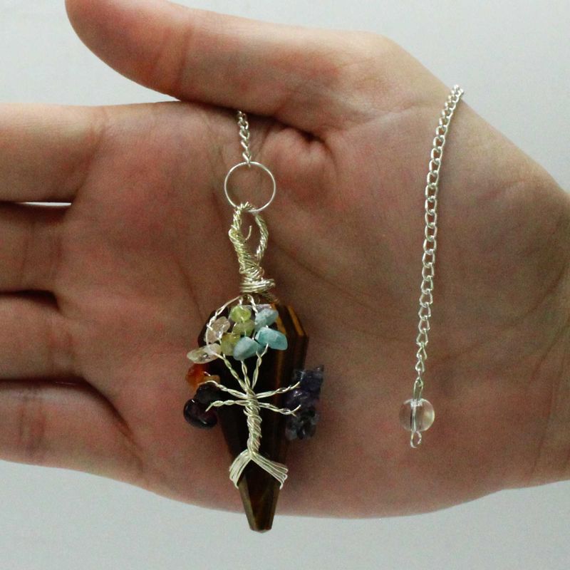 Magic Pendulum - Seven Chakra - Tiger Eye