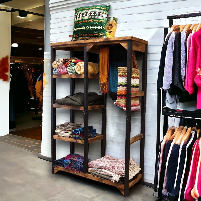Clothes Rack & Shelves Square