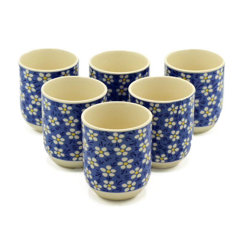 Herbal Tea Cups - Blue Daisies